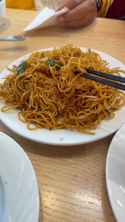 Tasty Spot Cafe - This is the fried noodles that comes with the breakfast combo. It is surprisingly tasty! - Chinese Near Me - Irvine, California