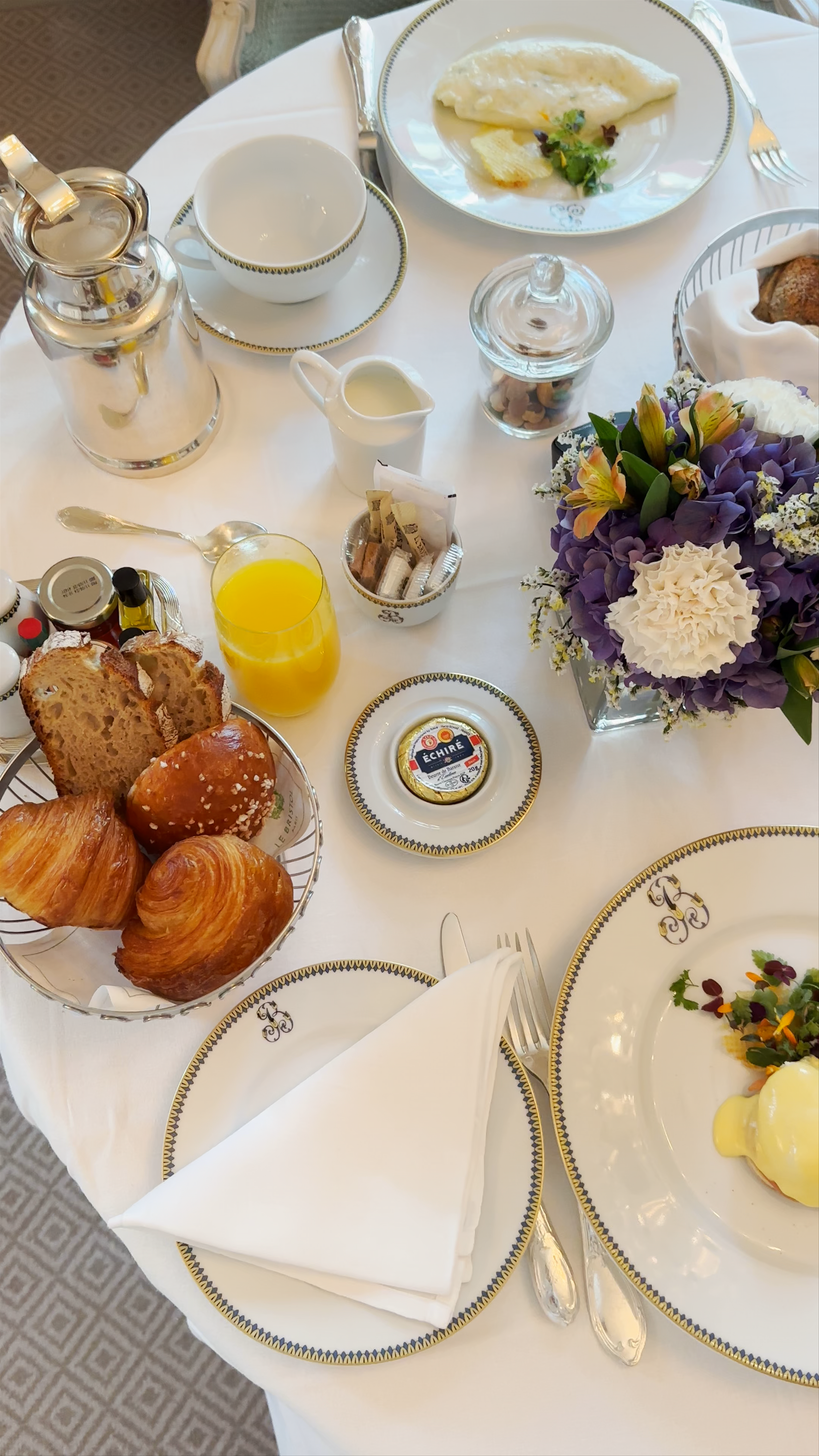 Elegant Parisian Breakfast at Hôtel Le Bristol