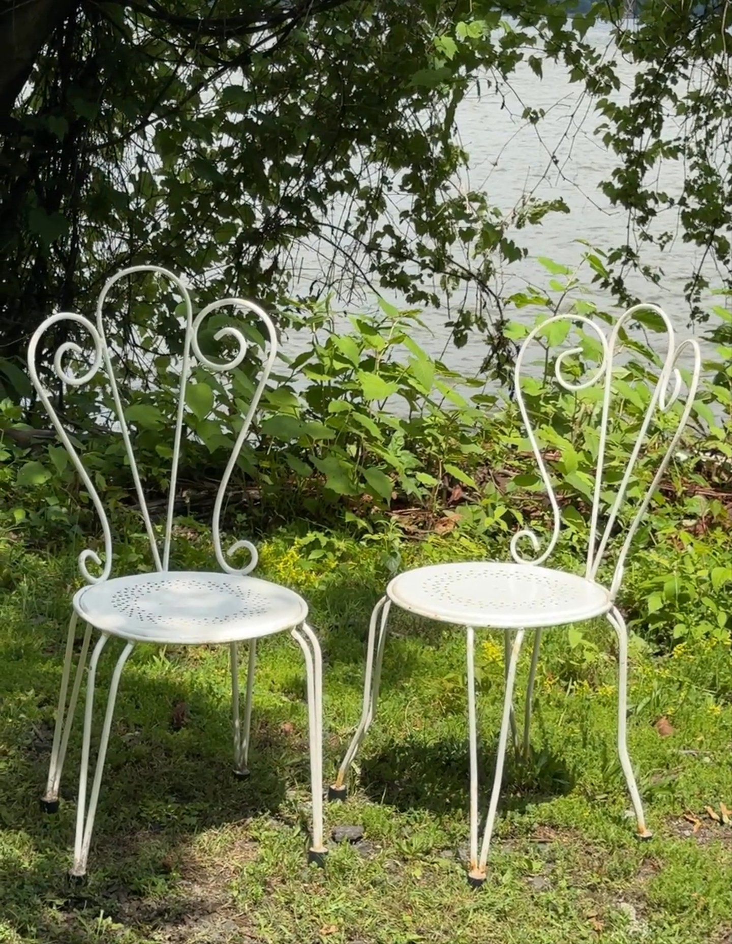 Swirl Garden Chairs - Pair