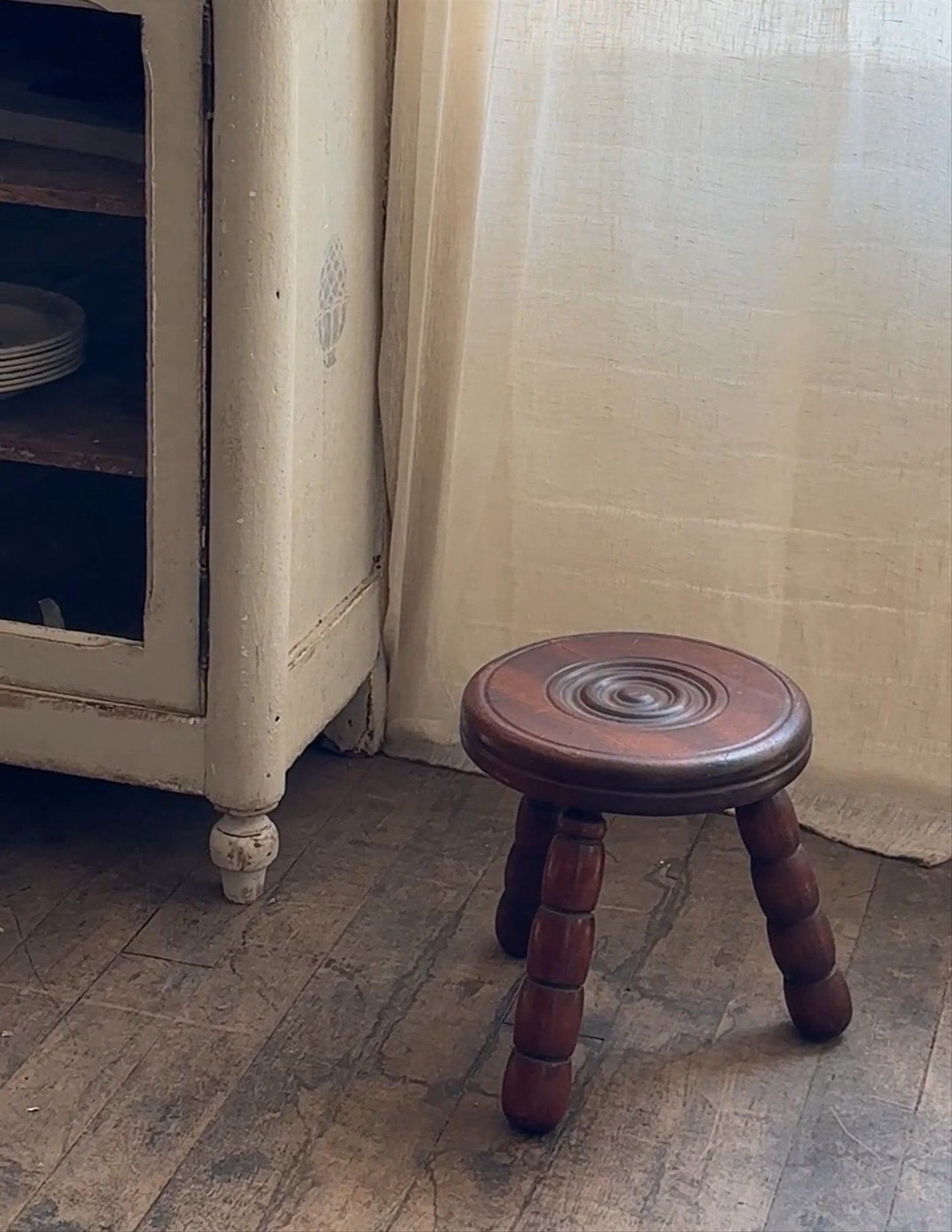 Rare Mini Bobbin Stool