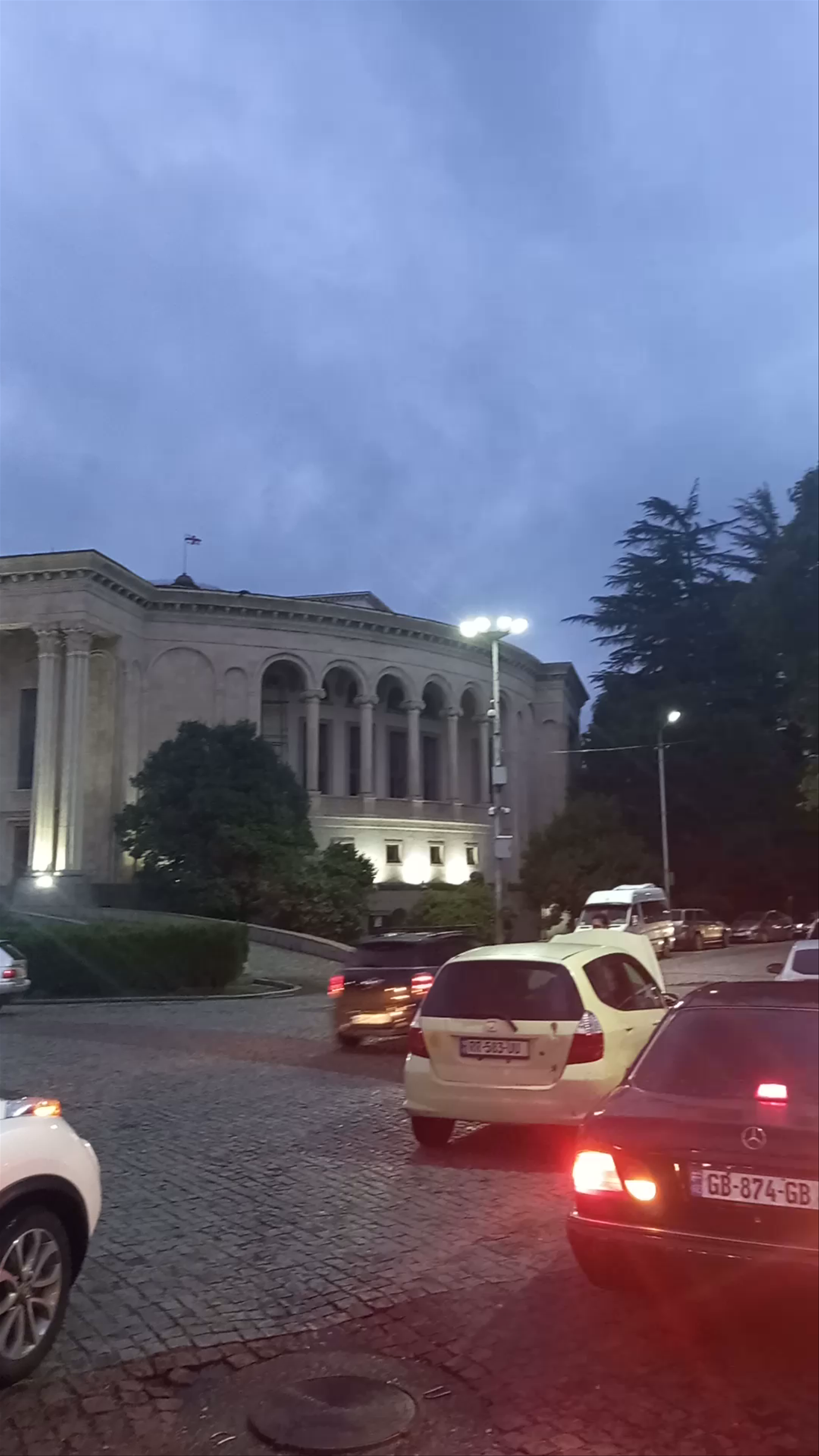 Meskhishvili Theatre at Dusk: Cultural Pulse of Kutaisi