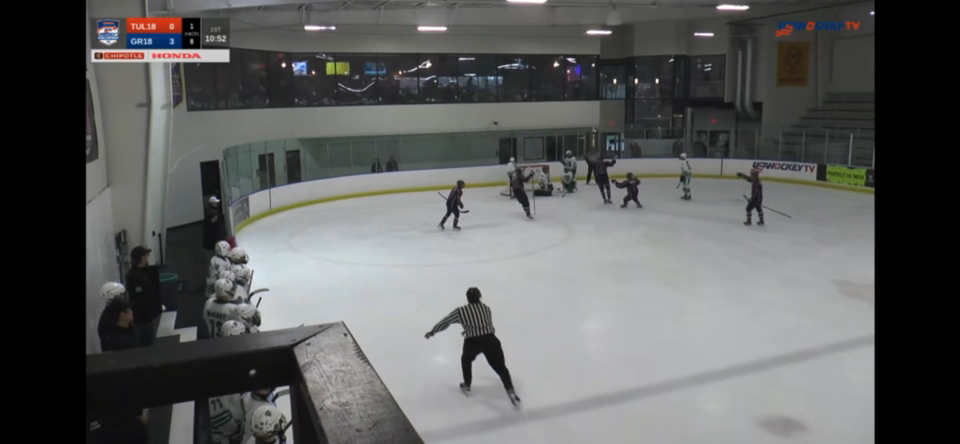 Colton Scudder's Stunning One-Timer Goal | Tulsa jr Oilers 18U AA Highlights