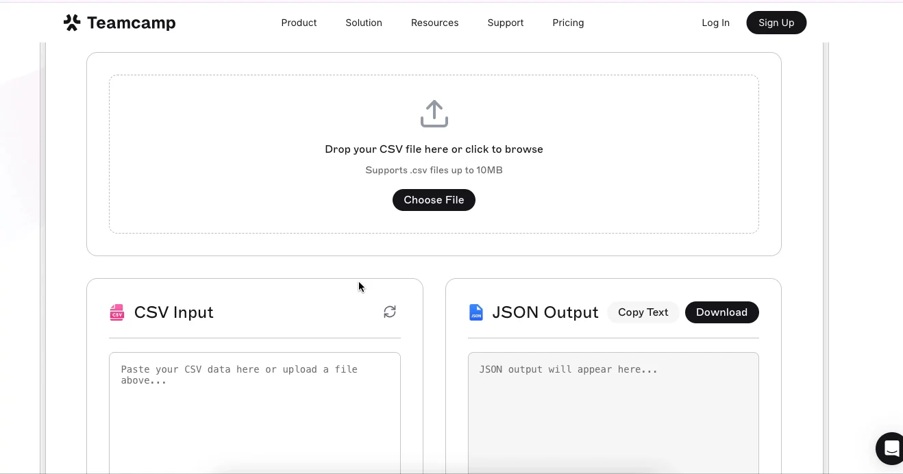 Free CSV to JSON Converter image 1