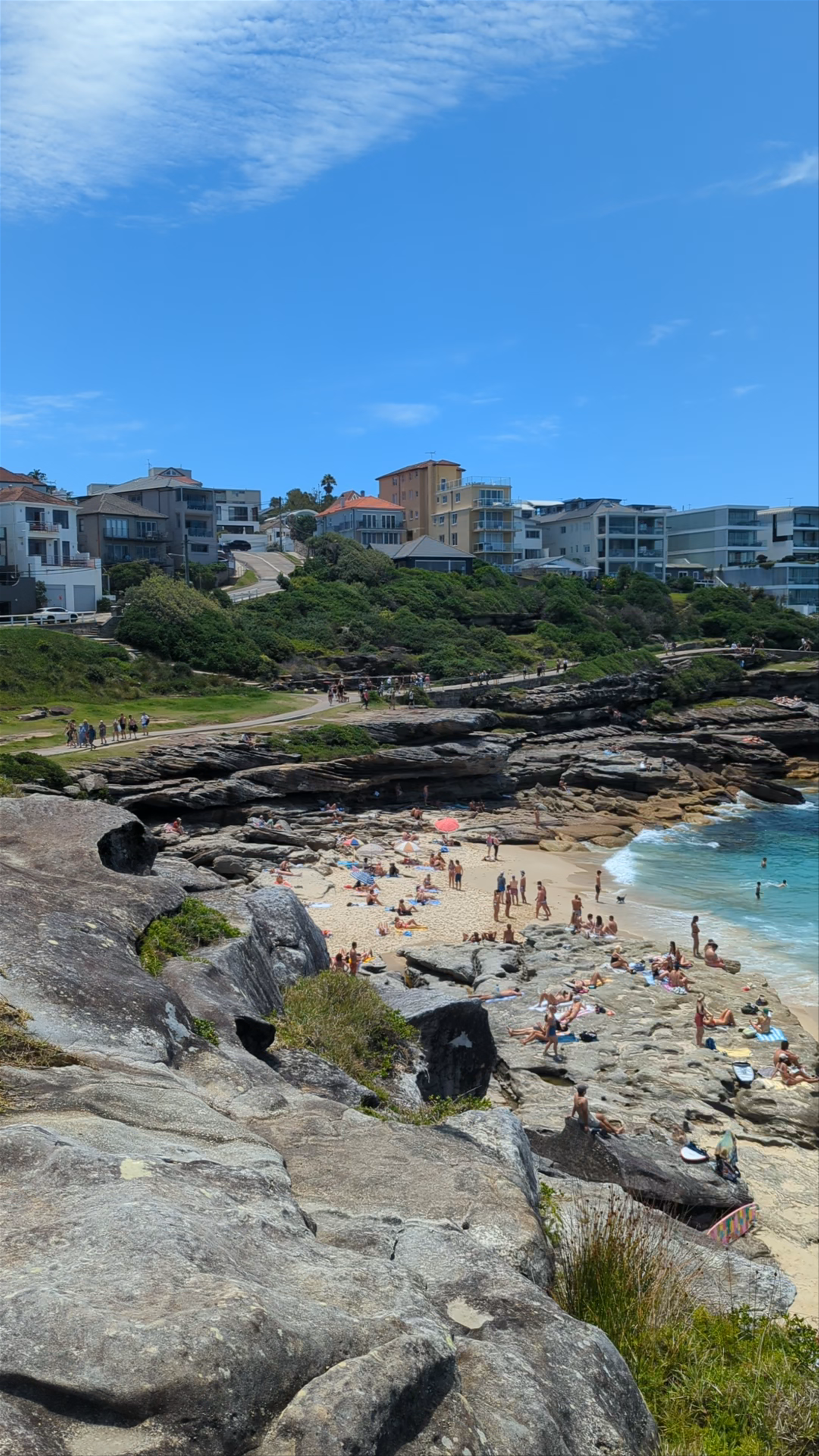 Sunny Beach Day at Tamarama Point in Sydney