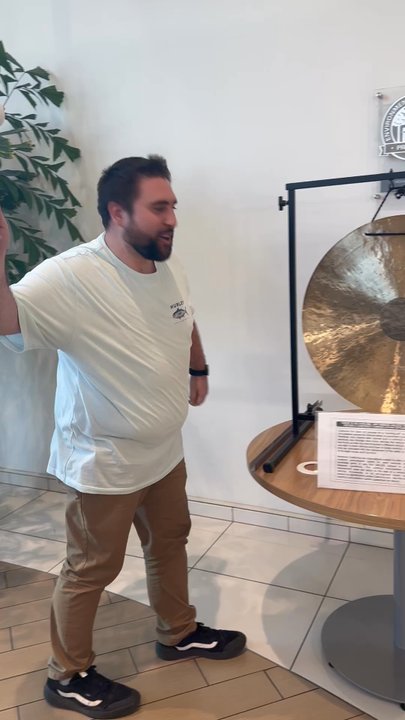 DCH Honda of Oxnard - Hitting the Gong after a new car purchase. - Auto Repair Near Me - Oxnard, California