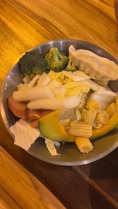 Sweet Pot K-kitchen - Our sweet hot pot and tteokbokki before they take it back to the kitchen and cook it for you - Korean Near Me - Sugar Land, Texas