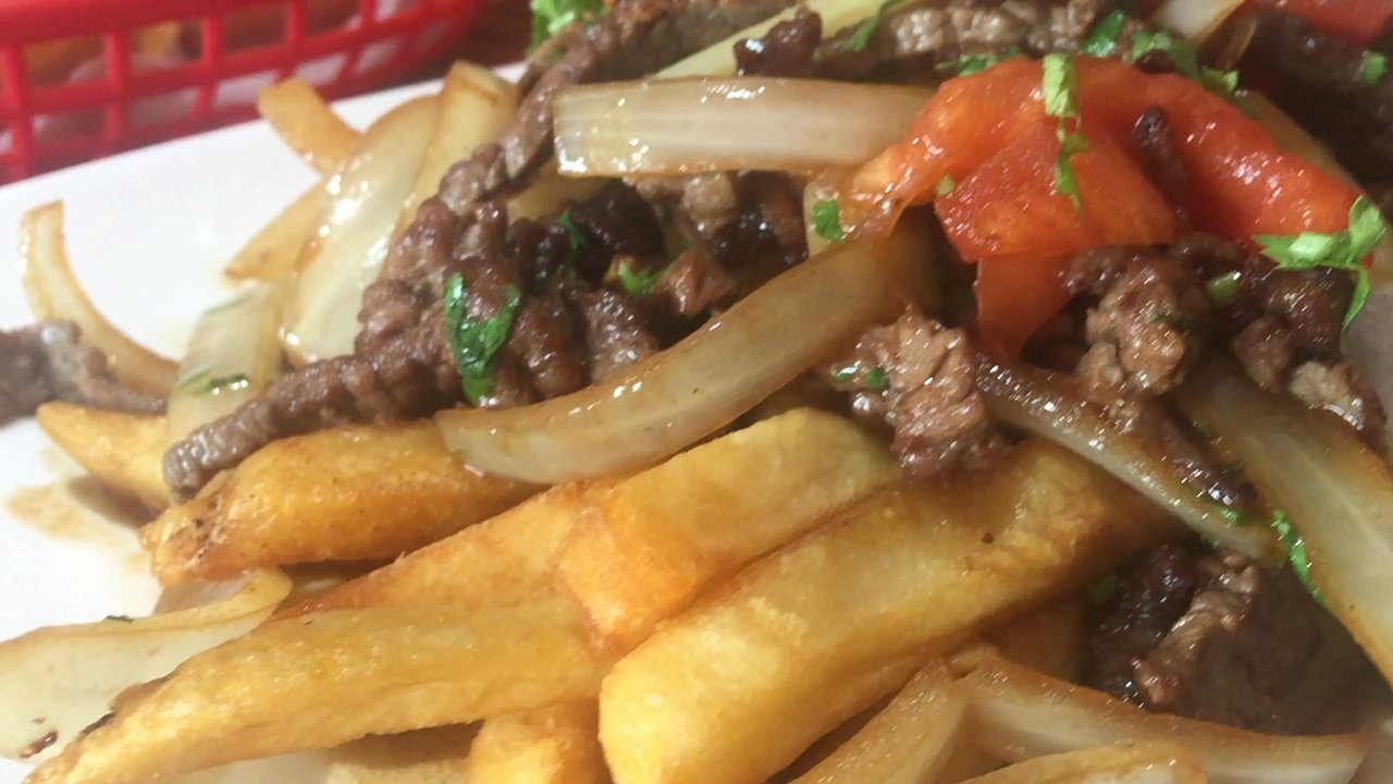 Mi Ranchito 2 - Lomo Saltado was great.   Steak strips, Onions and tomatoes  stir fried over a bed of Crispy fries and sauce.  Love it.  Cook did great - Peruvian Near Me - Stamford, Connecticut