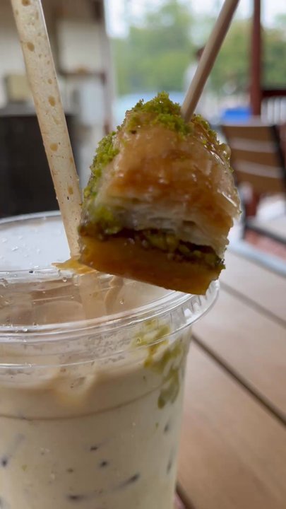 Keffiyeh Cafe - Baklava latte iced - Coffee & Tea Near Me - Richmond, Virginia