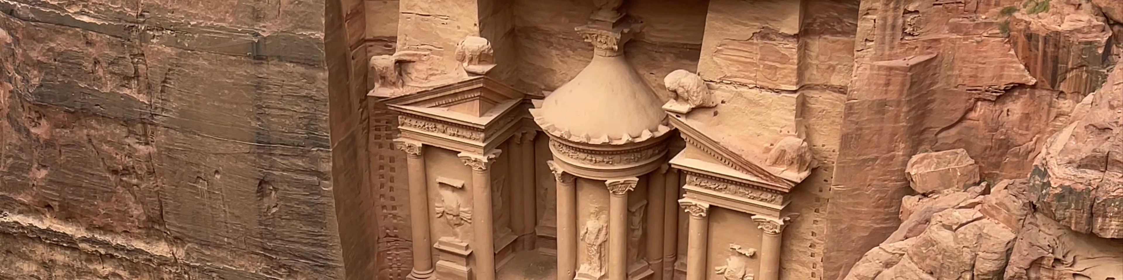 The Treasury from above