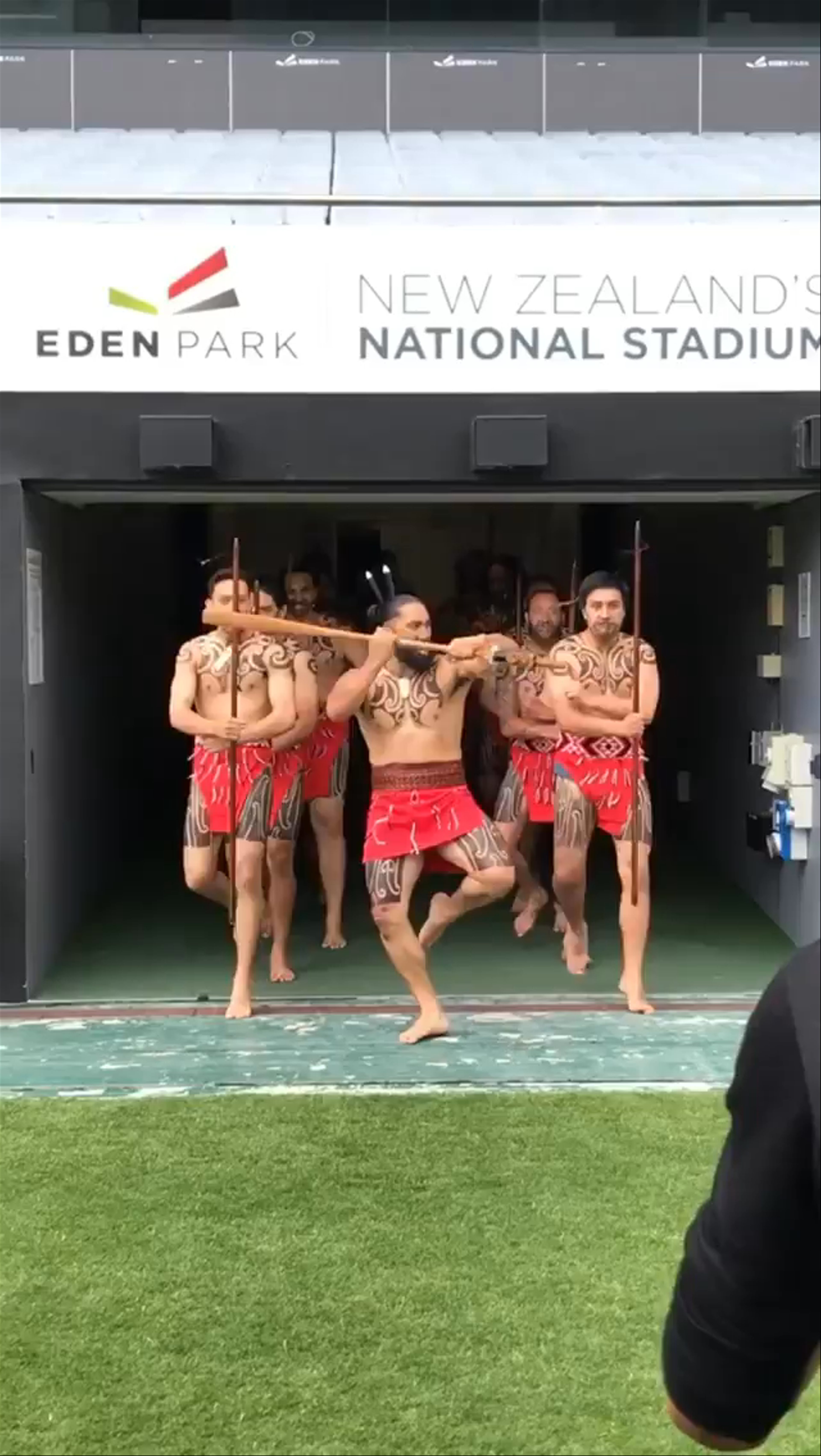 Traditional Maori Haka Performance at Eden Park, Auckland