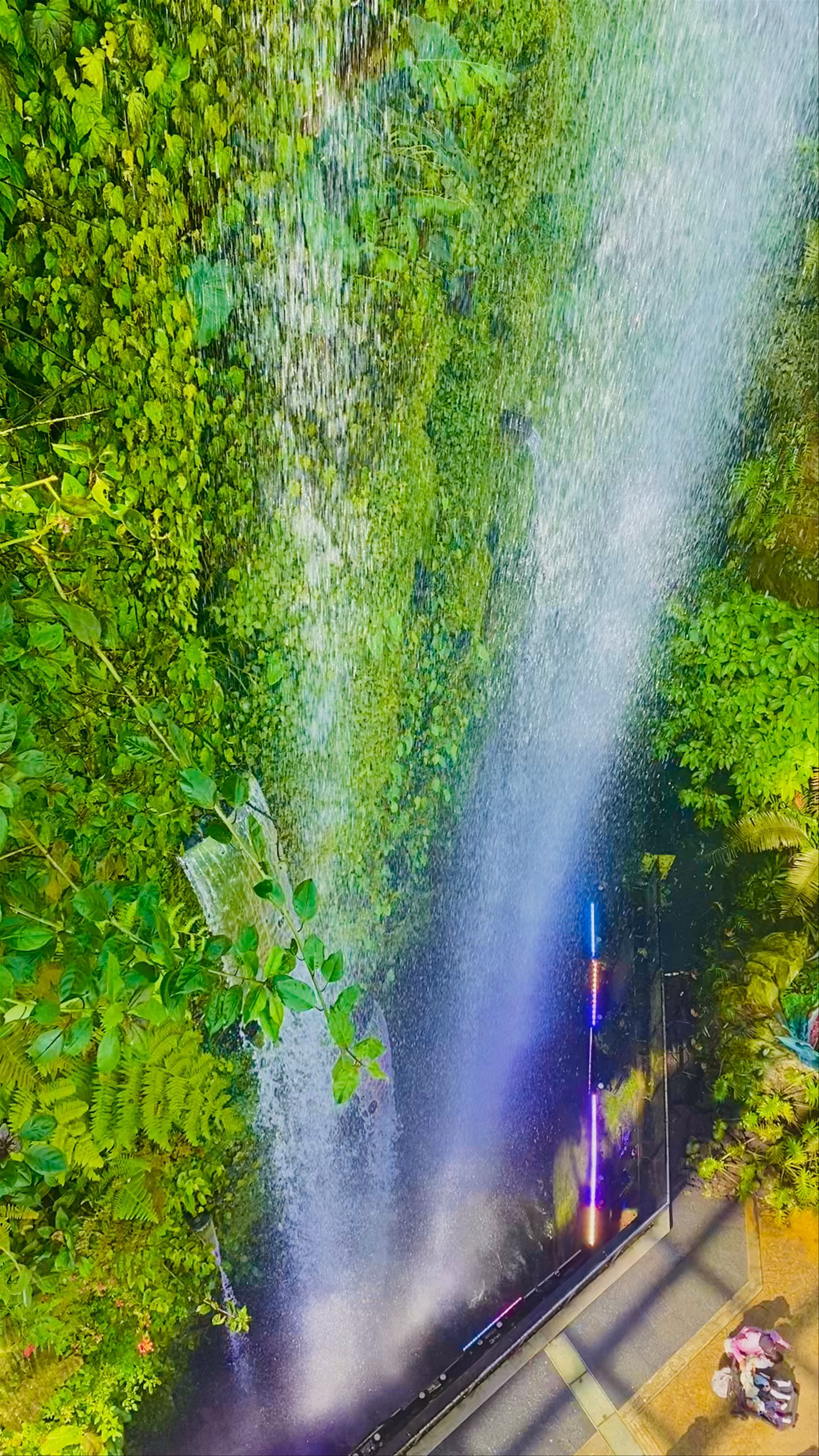 Stunning Waterfall at Cloud Forest, Marina Gardens Drive, Singapore