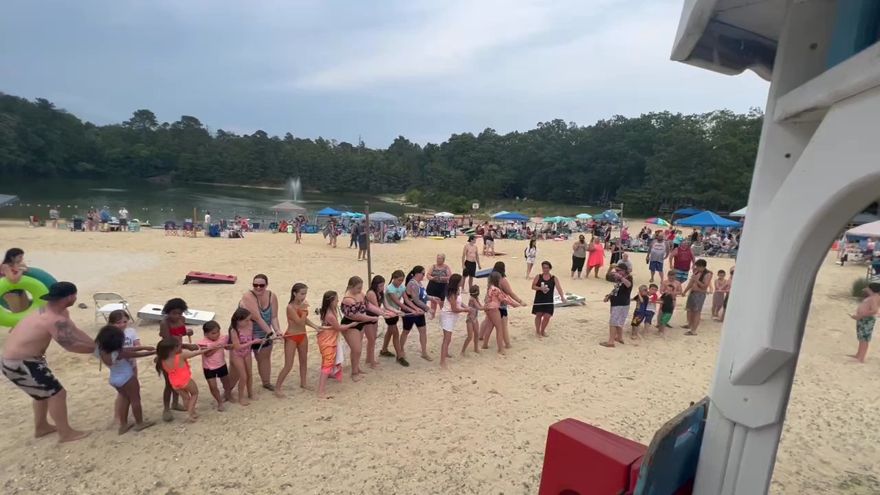 Down The Shore Campground - Tug of war games - Campgrounds Near Me - Dennis, New Jersey