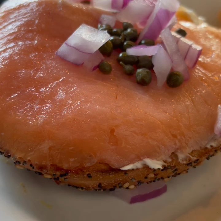 Tipsy Beans Cafe - Salmon bagel & stuffed French toast - Bars Near Me - Williamsburg, Virginia