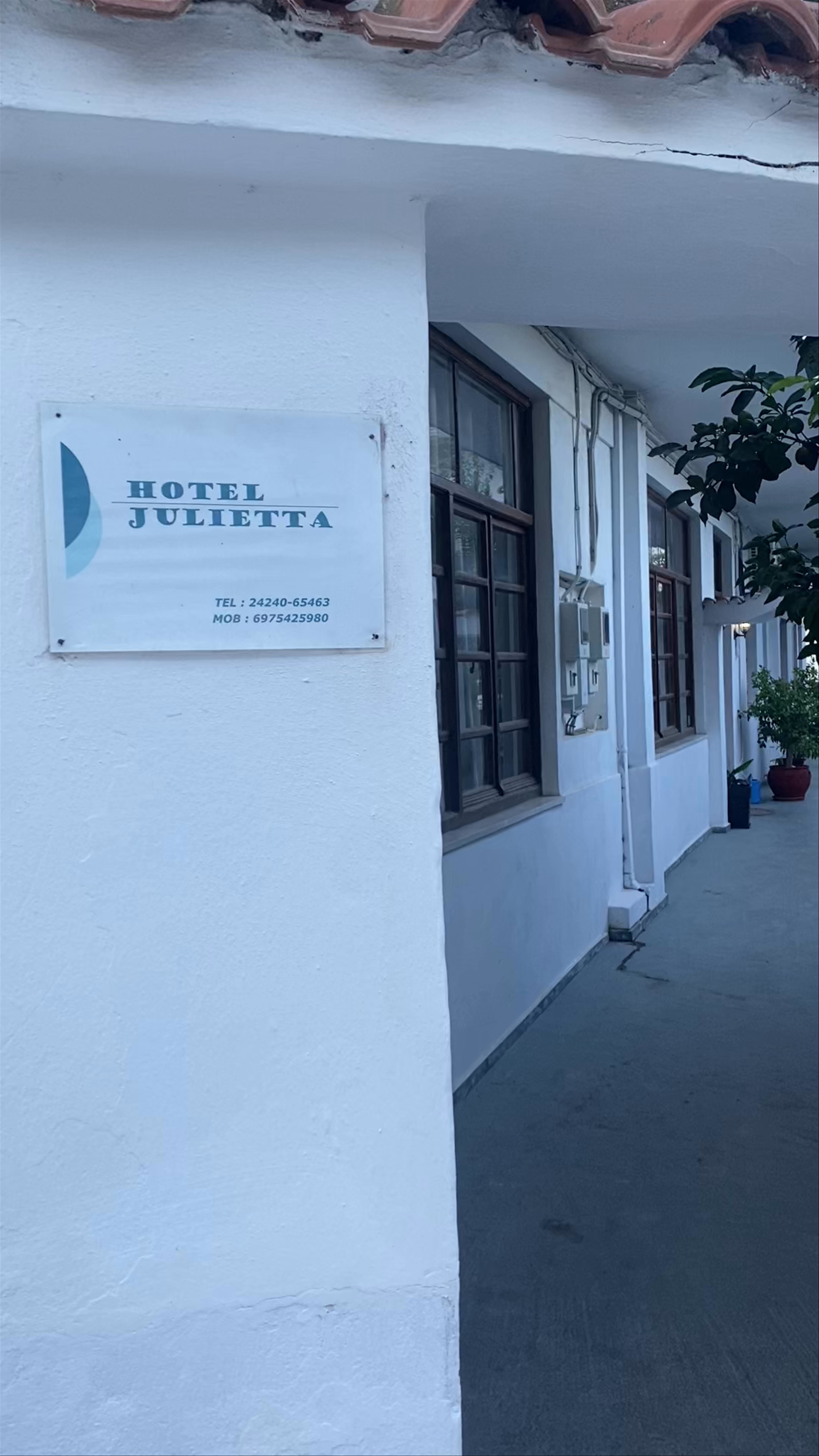 Evening Walk at Hotel Julietta in Patitiri, Greece