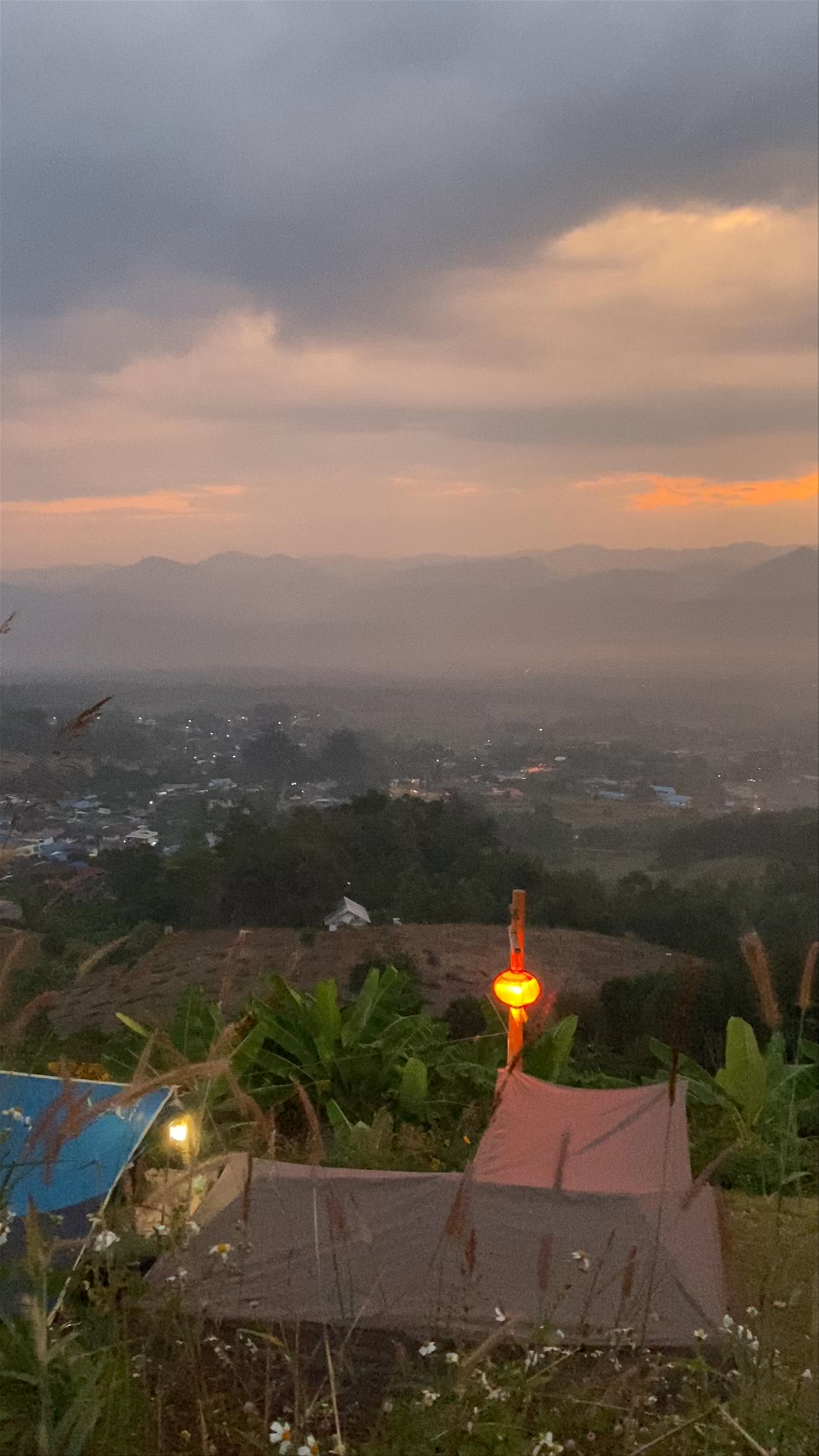 Yun Lai Viewpoint Sunset Camping Experience in Pai, Thailand