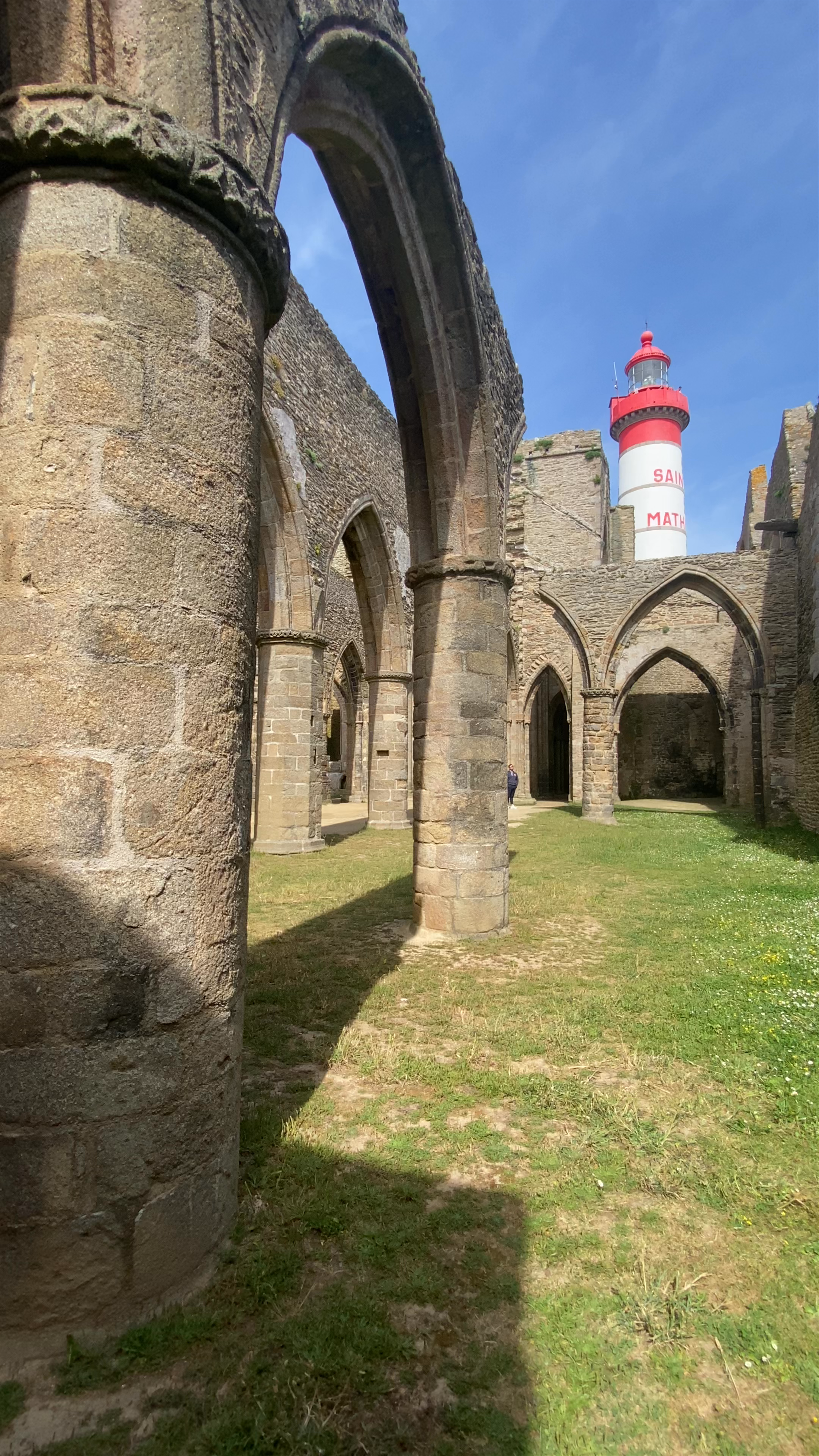 Pointe Saint Mathieu and Saint-Tanguy Ruins in Plougonvelin, Brittany