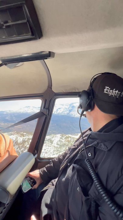 Helicopter Big Bear - Snow capped mountains. - Aerial Tours Near Me - Big Bear City, California
