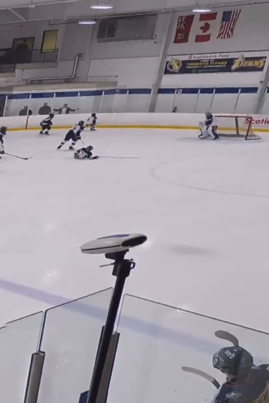 Colton Matracia's Crushing Hit: Ohio Blue Jackets 13U AAA Highlights