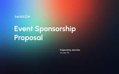 Preview of Event Sponsorship Proposal Template