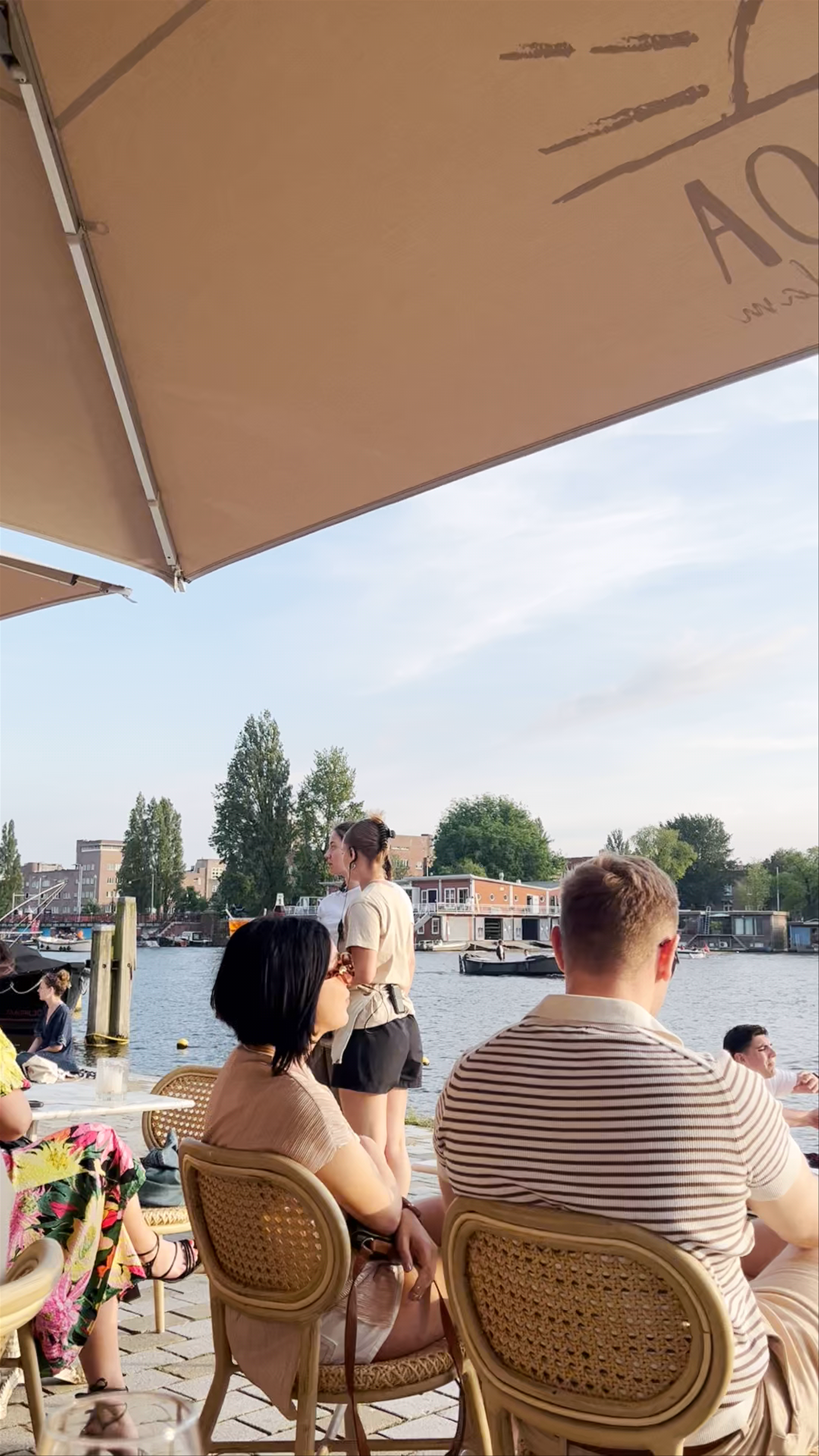 Sunset Vibes at Bam Boa by the Weesperzijde Canal, Amsterdam