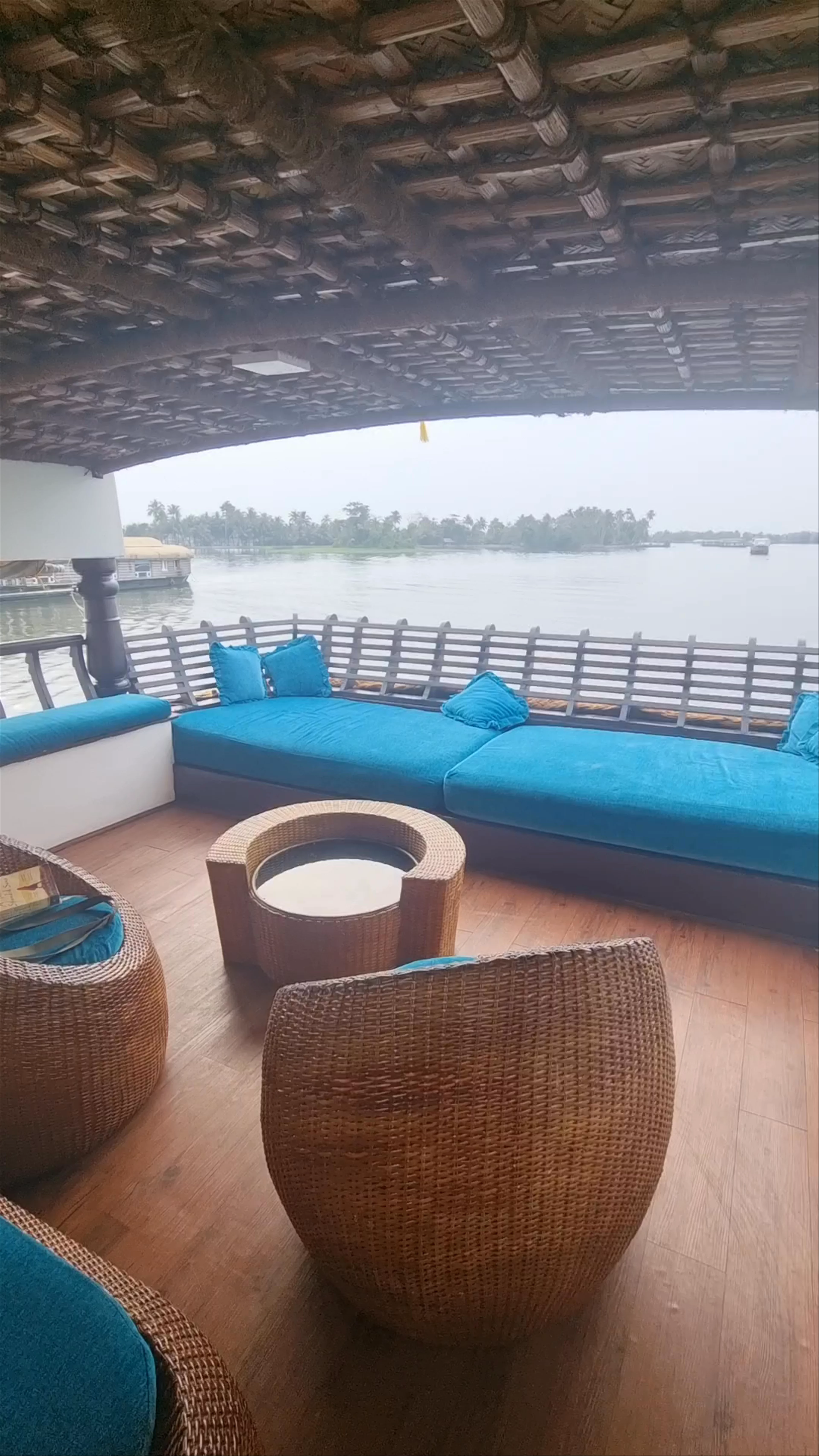 Why not houseboat, Punnamada, Finishing Point, Alappuzha, Kerala, India