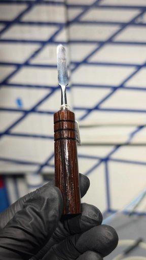 Preview pic of Hand Carved Wood Handle Dab Tool