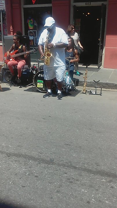 LYFE Entertainment - Lawvawn playing in New Orleans with The Neo Jazz Band - Musicians Near Me - Miami, Florida
