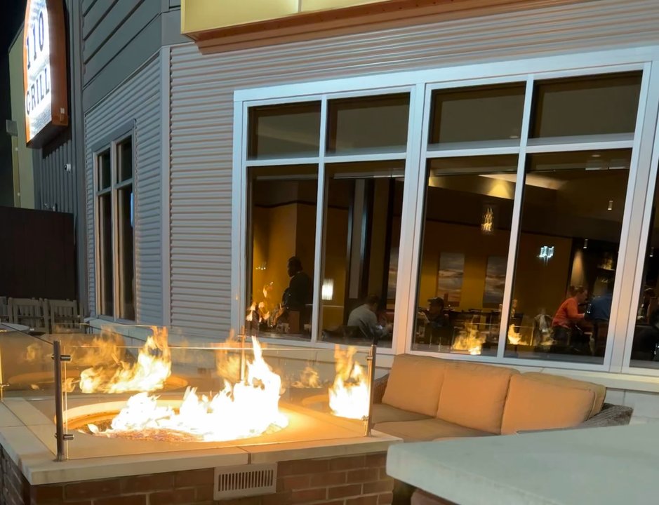 110 Grill - Look at this beautiful fire pit - New American Near Me - Poughkeepsie, New York