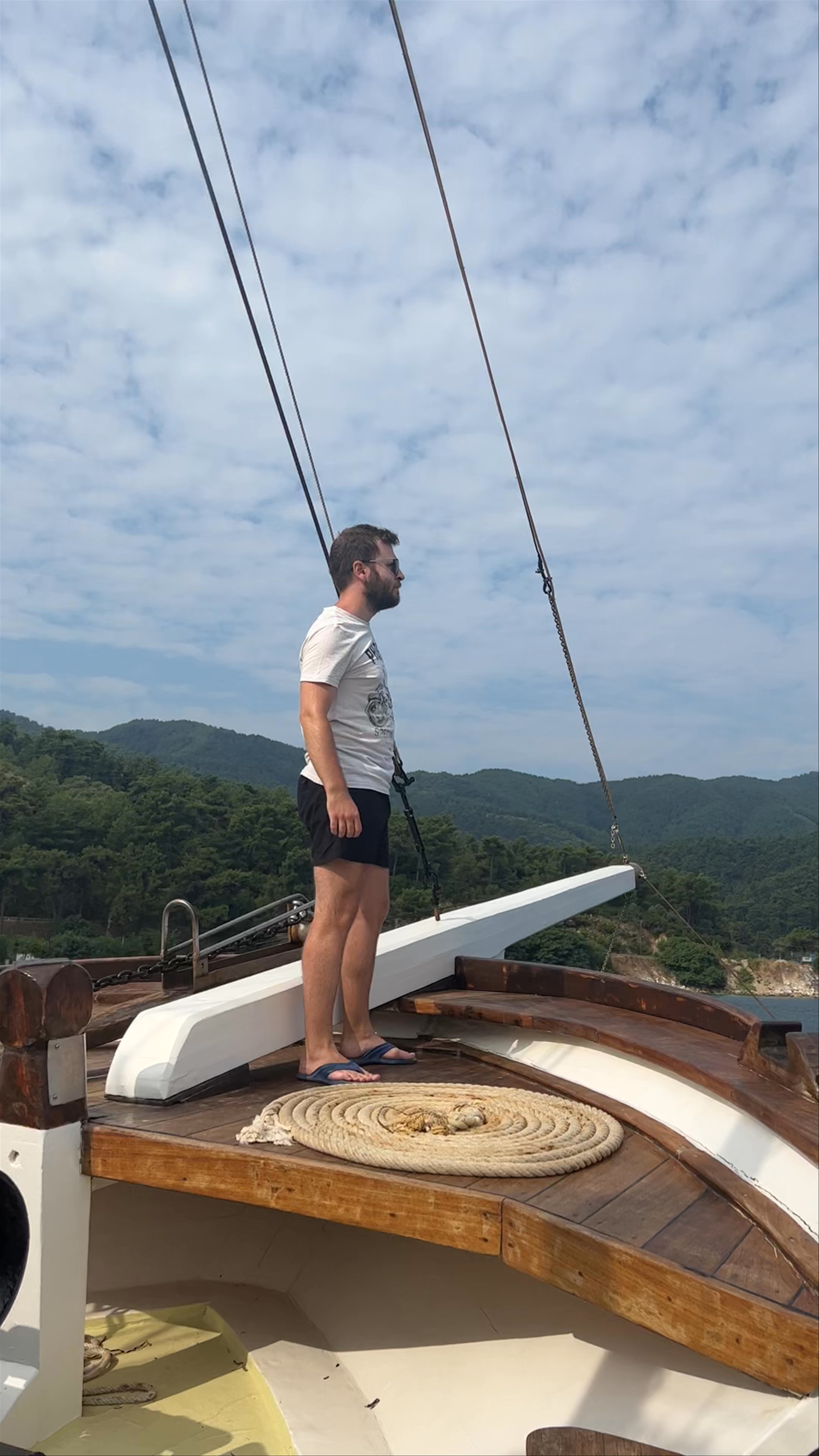 Thassos Daily Cruises Blue Sky 2: Serene Sailing from Limenaria, Greece