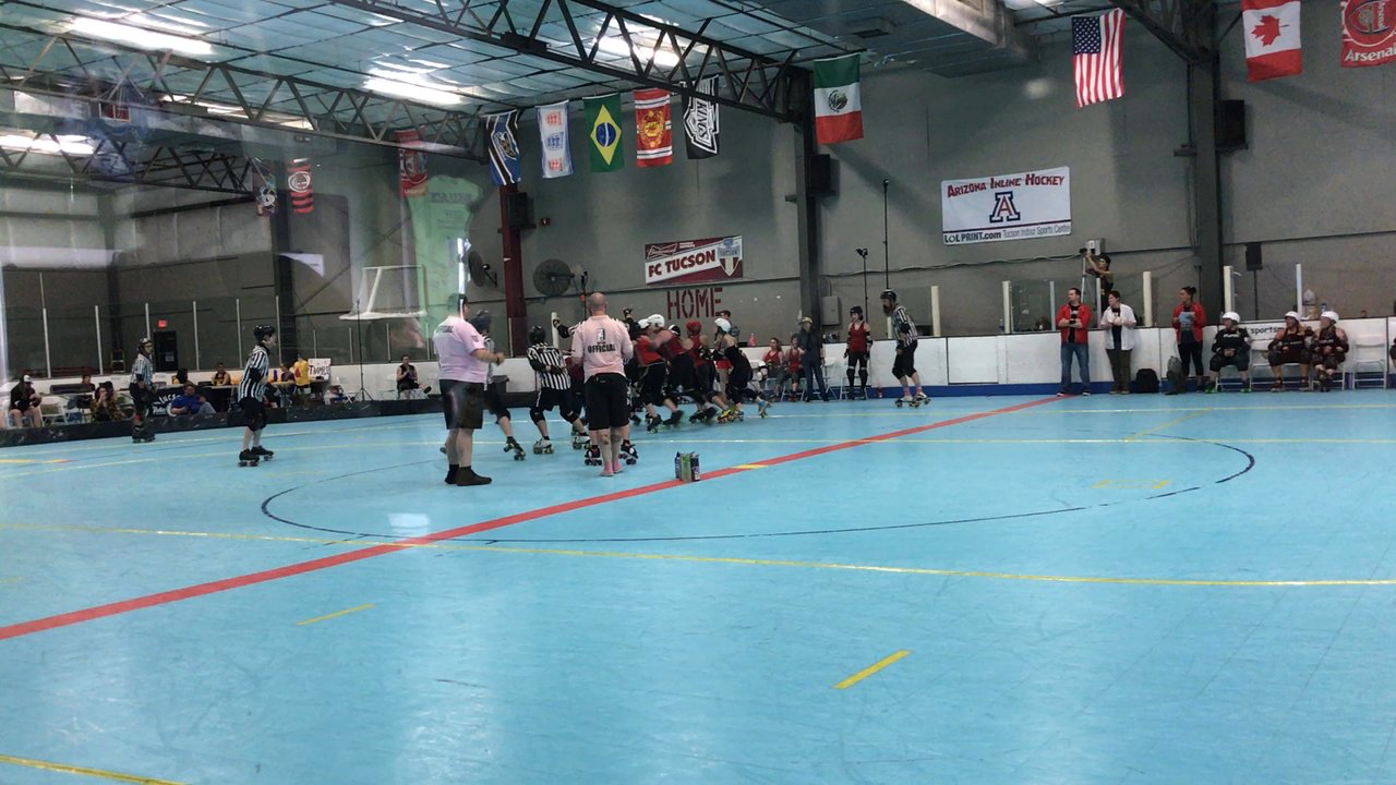 Tucson Roller Derby - Action between Oklahoma and Ithaca - Amateur Sports Teams Near Me - Tucson, Arizona