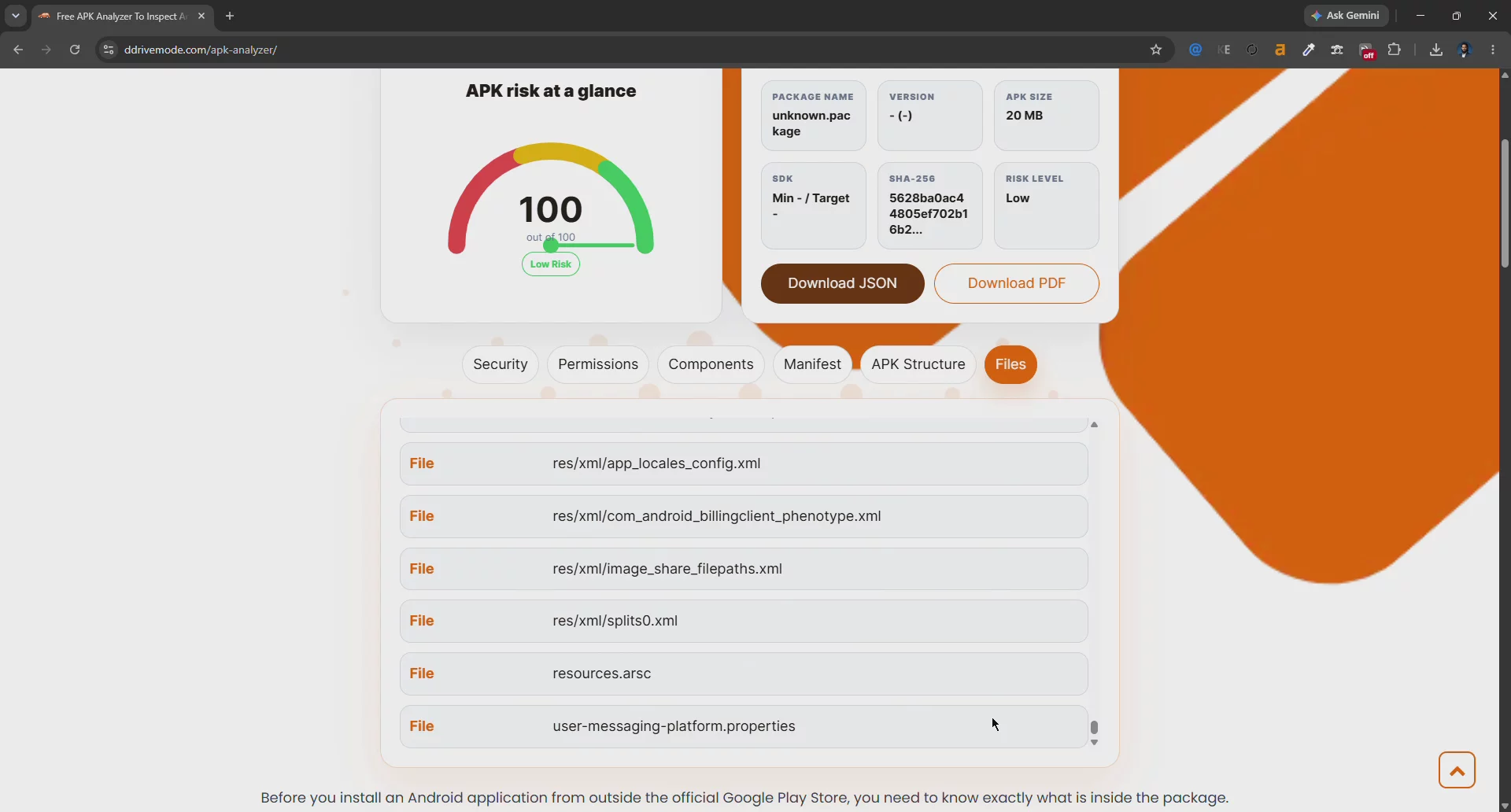 DDriveMode APK Analyzer image 1