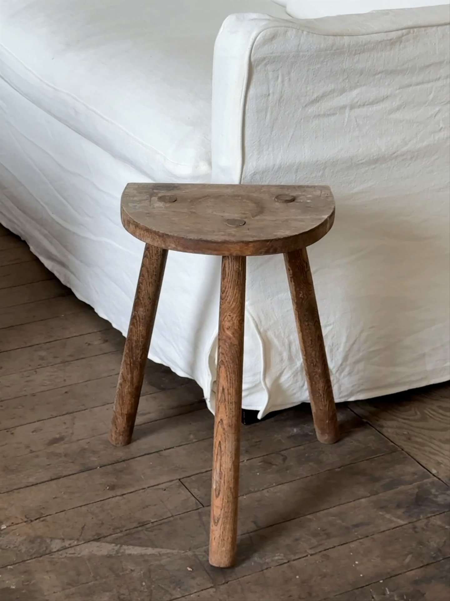 Demi Lune Tripod Stool