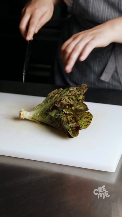 Lettuce with Parsley Sauce & Ground Ivy