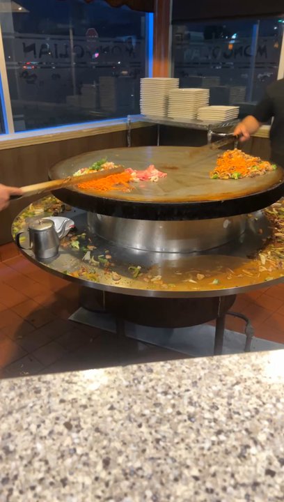 Caesar's Mongolian Bar-B-Q - Food in the making - Mongolian Near Me - Cerritos, California