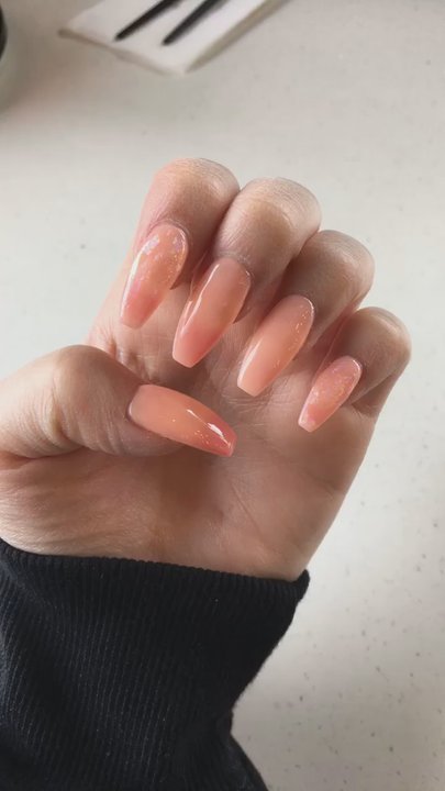 Nailed It Studios - Colour changing peach !! - Nail Salons Near Me - Markham, Ontario