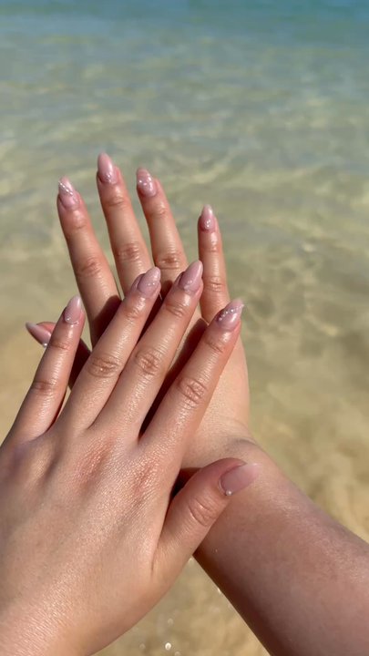 Lovely Nails - Pearl Nails for my Hawaii Trip - Nail Salons Near Me - Long Beach, California