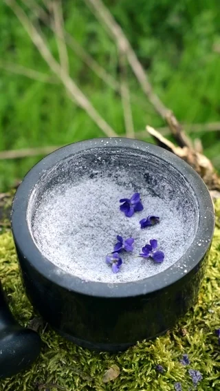 Violet Flowers Sugar