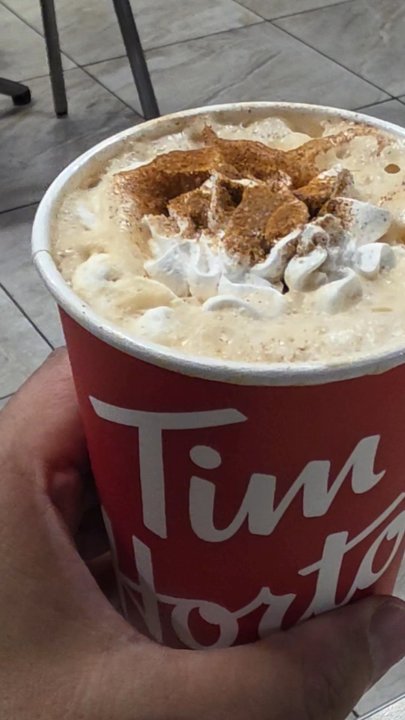 Tim Hortons - Pumpkin Spiced Latte (medium $4.79) - Bakeries Near Me - Burlington, Ontario