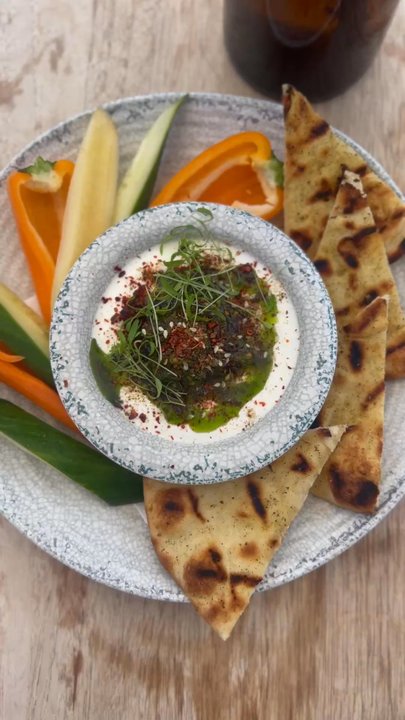 The Rooftop Bar - Whipped feta (order extra veggies or pita) - Beer Bar Near Me - Oceanside, California