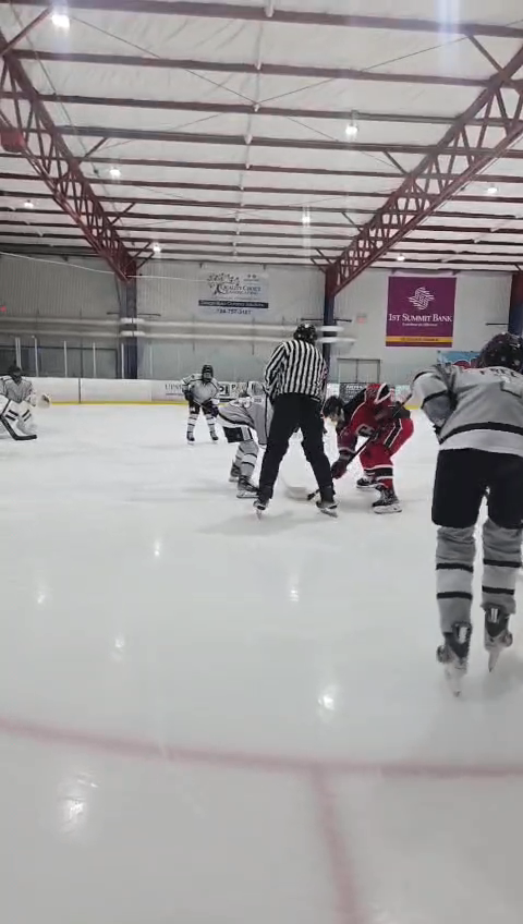 Vincent Hurta's Faceoff Win Sparks Goal for Crawford County Flames