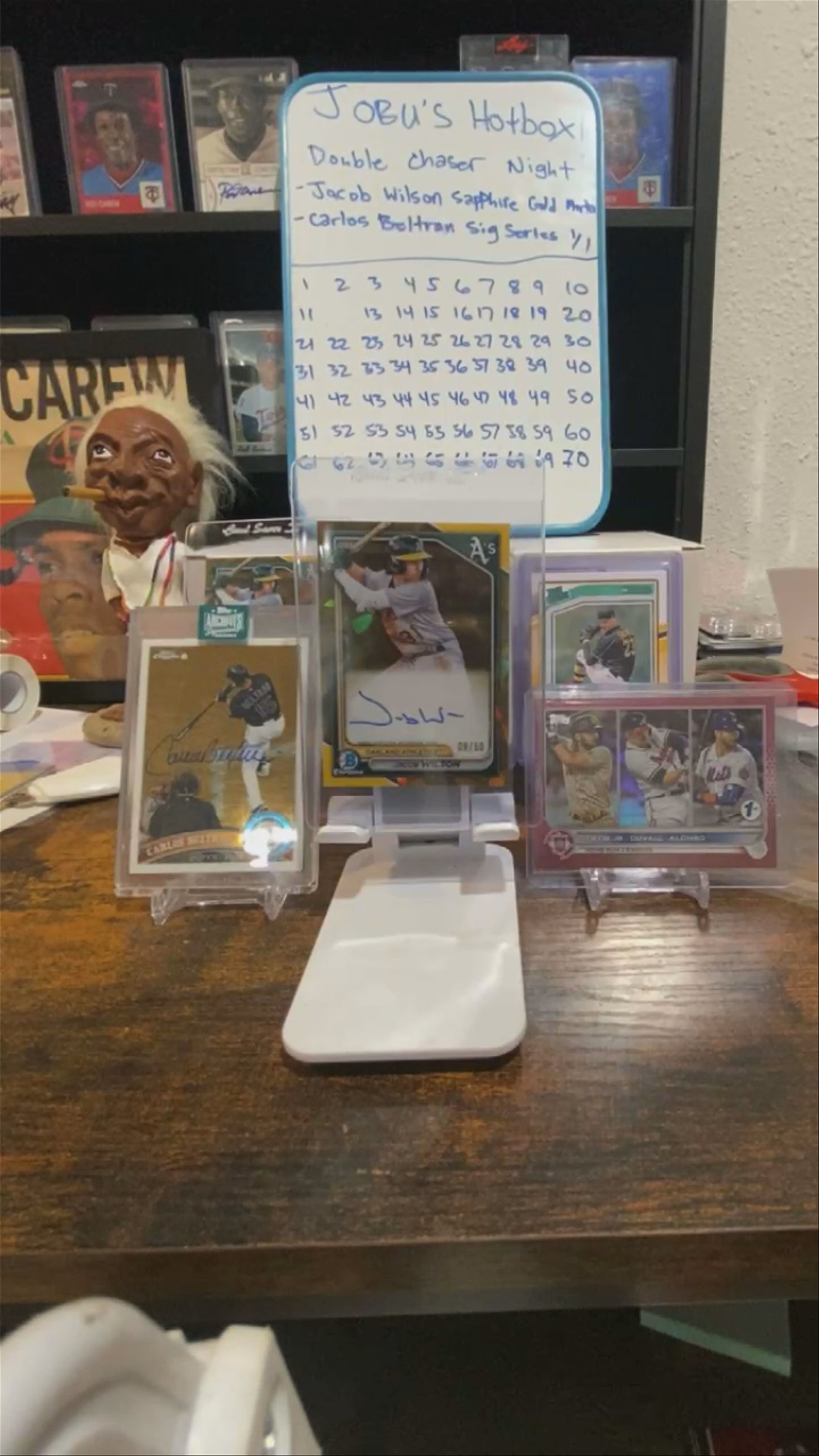 Double chaser night! Beltran 1/1 & Jacob Wilson Gold Sapphire Auto in the Hotbox!!!