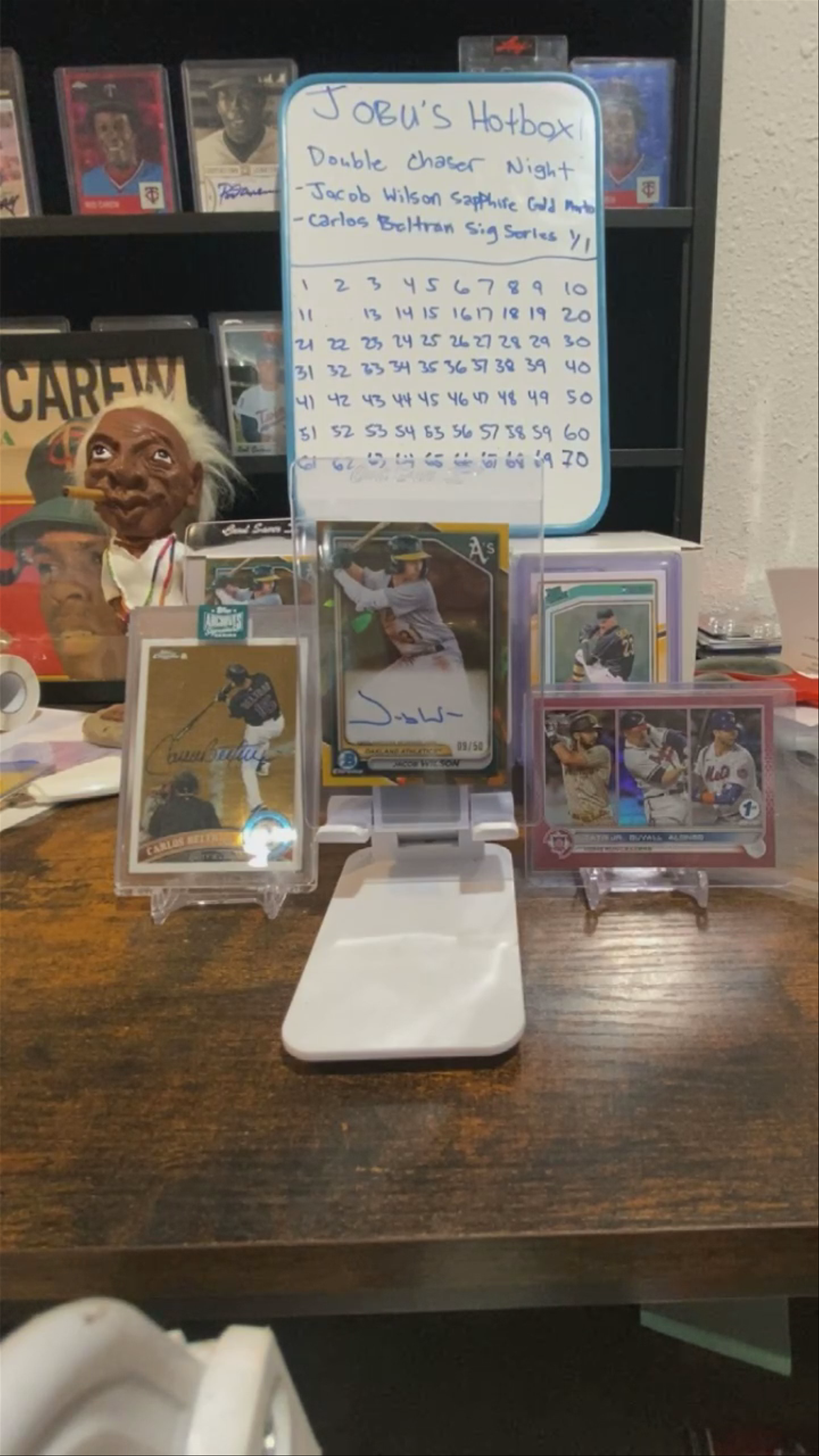 Double chaser night! Beltran 1/1 & Jacob Wilson Gold Sapphire Auto in the Hotbox!!!