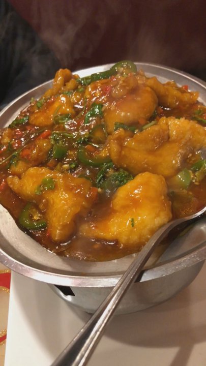 Peter Chang - House Special Fish Fillet - comes sizzling! Get this if you like spicy! - Asian Fusion Near Me - Glen Allen, Virginia