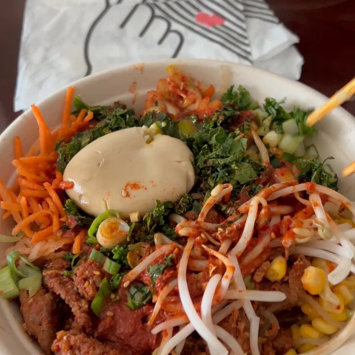 SeoulSpice - Spicy Pork noodle bowl - Korean Near Me - Arlington, Virginia