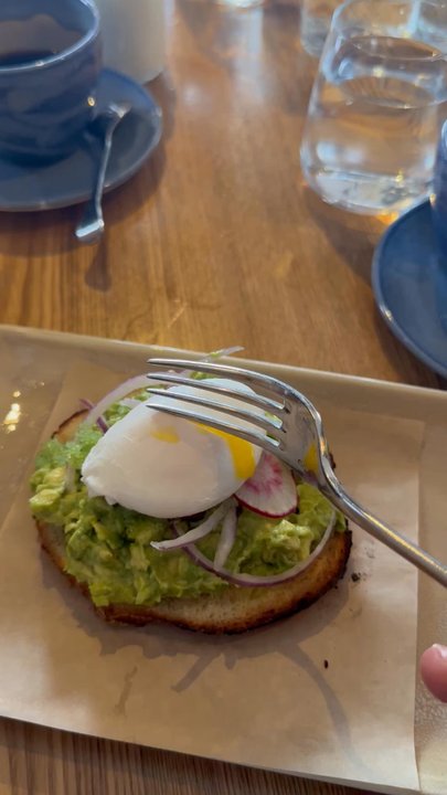 Bluebird Kitchen - Avocado toast with poached edd - Cocktail Bars Near Me - Bellmore, New York
