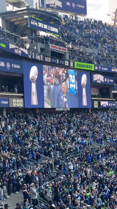 Seattle Seahawks - Trophy Celebration and Mickey Macdonald - IG: @nelson_eats - Professional Sports Teams Near Me - Seattle, Washington