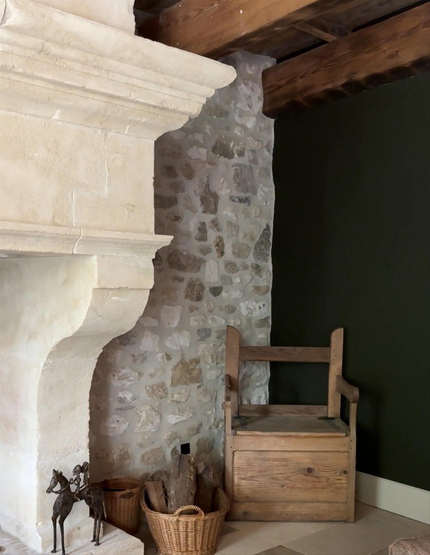 Antique Salt Box Bench