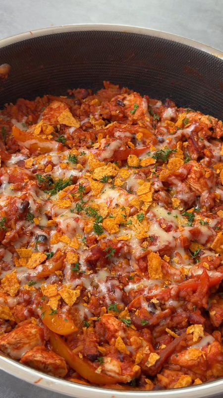 Cheesy Fajita One Pot Rice