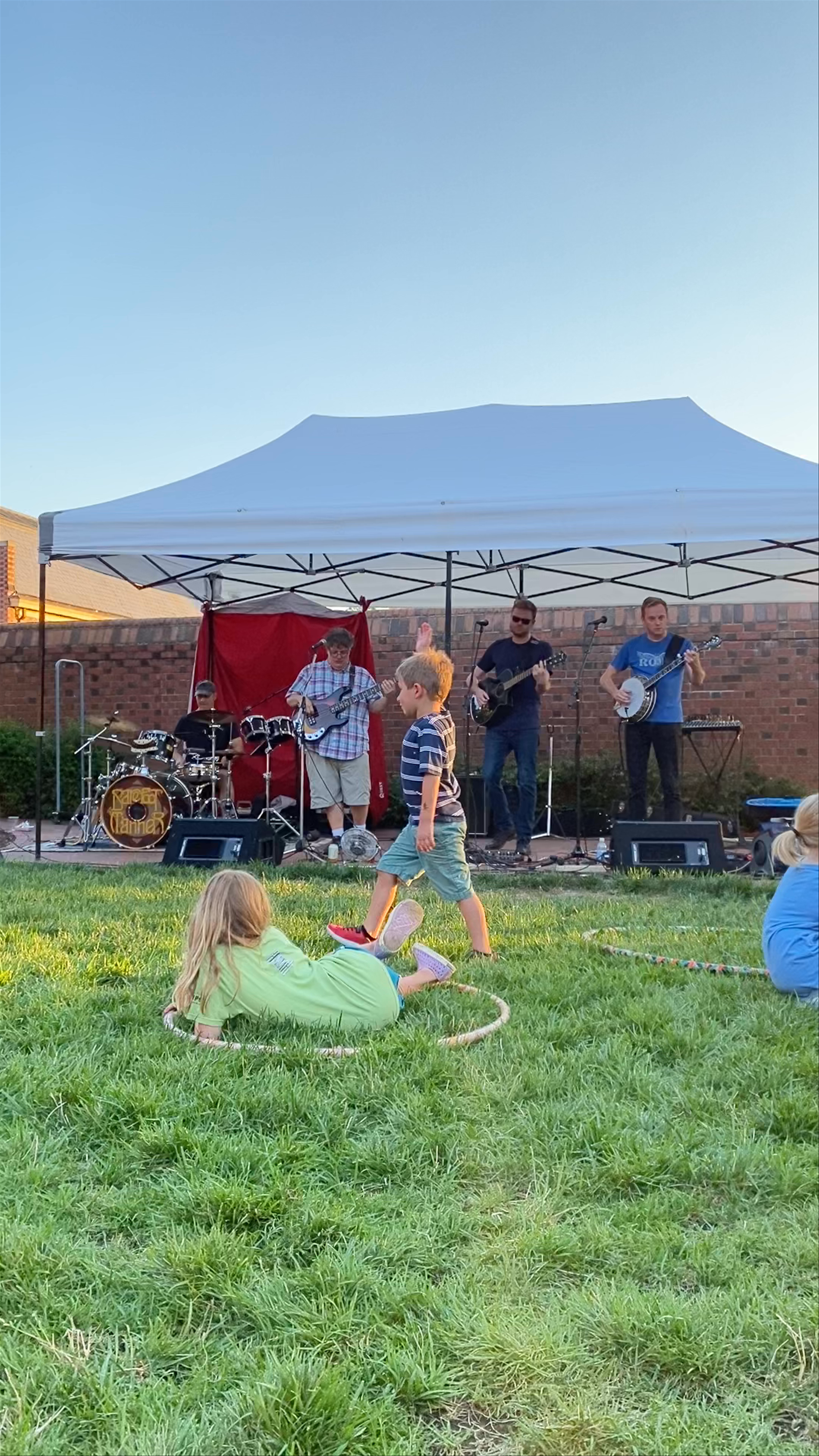 Sunny Evening Music and Picnic Gathering at University of North Carolina, Chapel Hill
