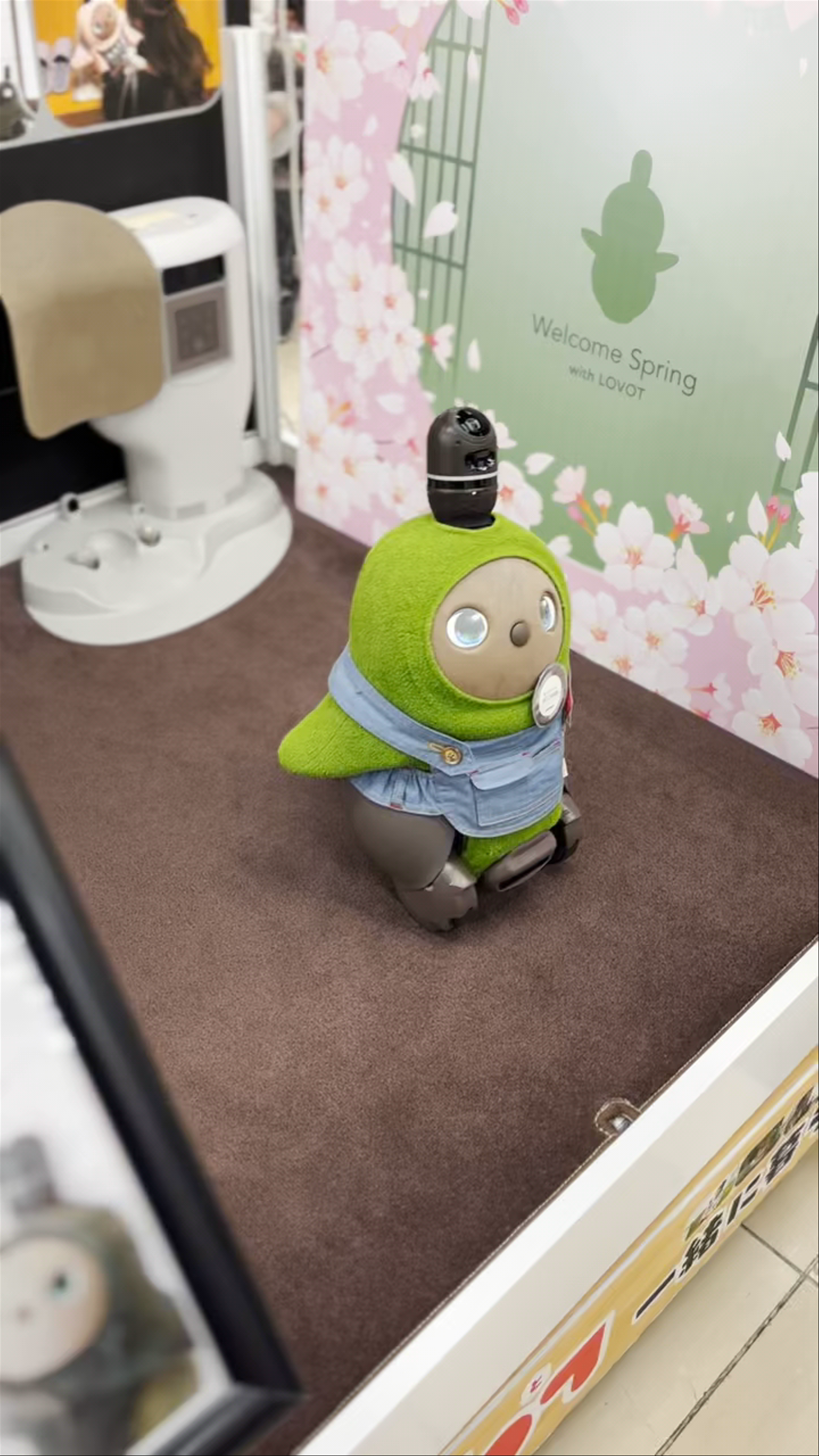 Lovot Robot Spring Display in Akihabara Electric Town